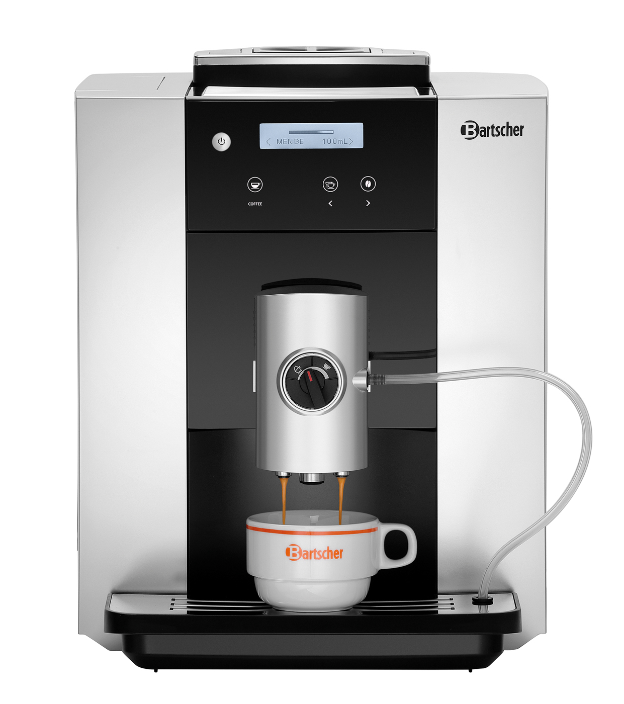 Bartscher Kaffeevollautomat Easy Black 250 |Display-Anzeige: Programme ,Status ,Wartungsinfo,Fehlermeldungen | 30 x 50 x 36,0