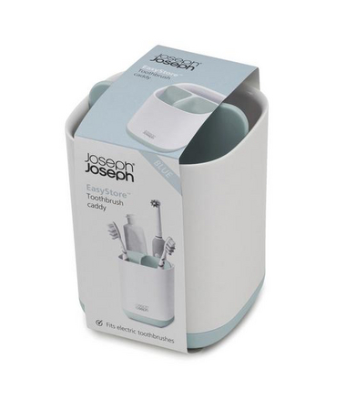 Joseph Joseph Bad Easy-Store - Zahnbürstenhalter - weiß/blau