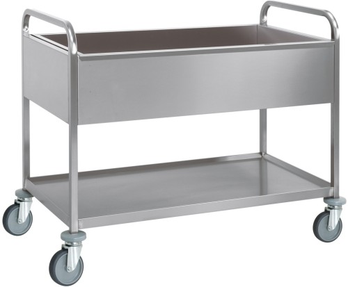 ETERNASOLID® Abräumwagen mit Wanne und Seitenverkleidung