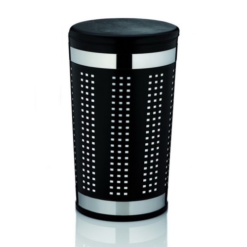 Kela Wäschebox Sevilla Metall schwarz 60,5cm 35cmØ