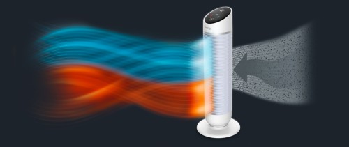 Rowenta Silent Comfort 3-in-1 Lufterhitzer/Luftreiniger, extrem leise, Smart Modus für automatische Anpassung, Eco Heizmodus,