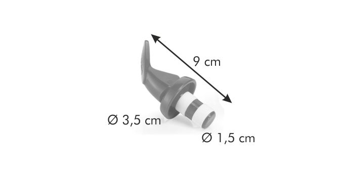 Luftdichter Flaschenverschluss PRESTO, 2 St.