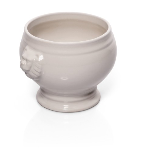 Löwenkopfterrine. ohne Deckel. Porzellan.