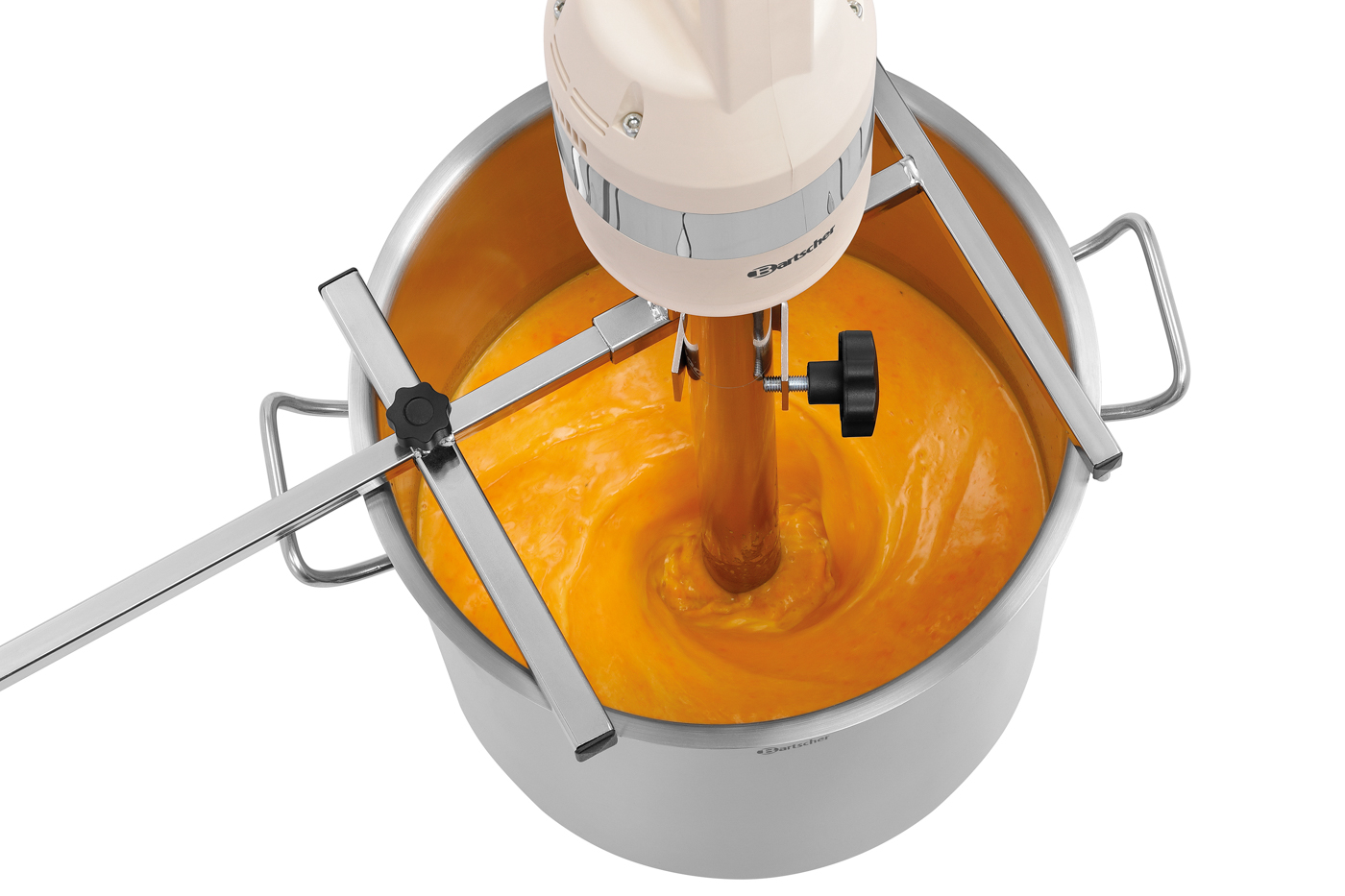 Bartscher Stabmixer-Halterung 600 |Eigenschaften: Position und Winkel einstellbar |Maße: 25,5 x 62,5 x 7,0 cm. Gewicht: 1,2 kg