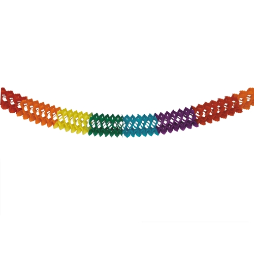 Girlande, Papier Ø 16 cm · 6 m "Rainbow" von PAPSTAR