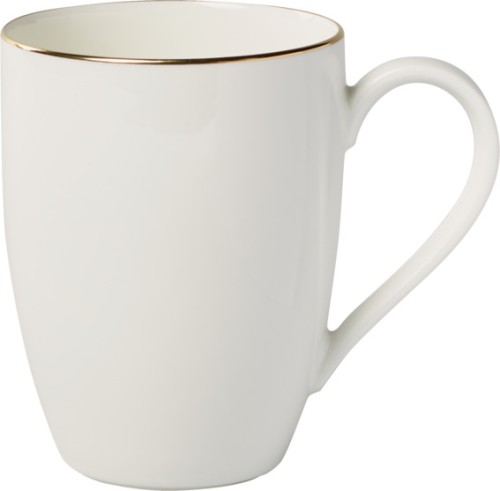 Villeroy & Boch Becher mit Henkel, Serie Anmut Gold, Inhalt: 0,35 Liter