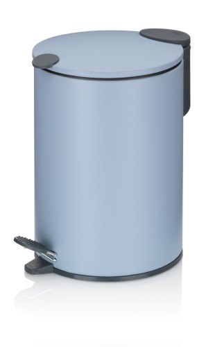 KELA Kosmetikeimer Mats Metall nebelblau Silent Close 23,0cm 17,0cmØ 3,0l