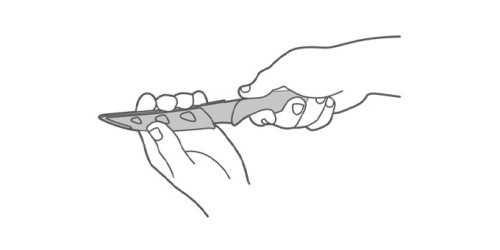 Antihaftbeschichtete Kochmesser PRESTO TONE 13 cm