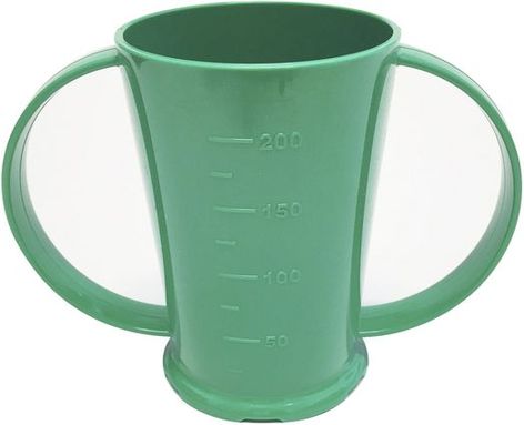 Roltex Trinkbecher mit 2 Henkeln und 250 ml Füllvermögen, smaragdgrün