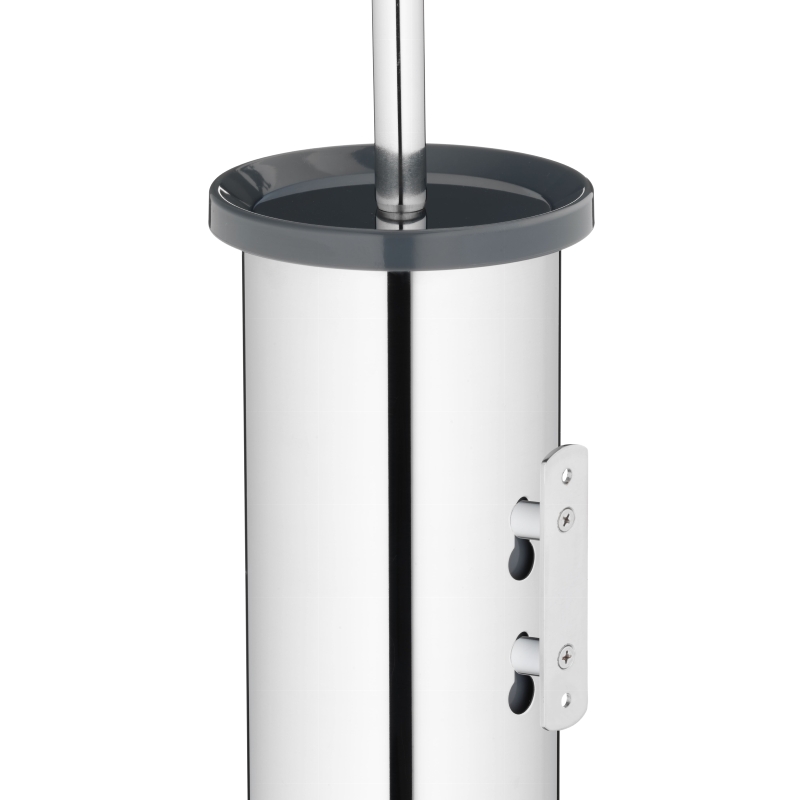 KELA WC-Garnitur Alor Edelstahl 18/10 schwarz 38,0cm 11,5cmØ