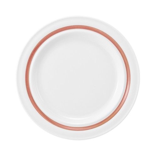 Seltmann Teller flach 23 cm Fahne, rund, Form: Community, Dekor: 57393 Pinselband 4, hohe Kantenschlagfestigkeit, Made in Germany