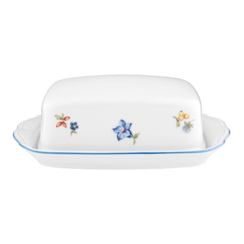 Seltmann Butterdose 1/2 Pfd, Form: Sonate, Dekor: 34032 Nostalgie