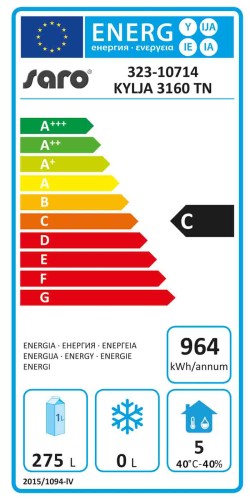 SARO Kühltisch mit 3x 2er Schubladenset, Modell KYLJA 3160 TN - Material: (Gehäuse und Innenraum) Edelstahl; (Arbeitsfläche) Edelstahl - 3x