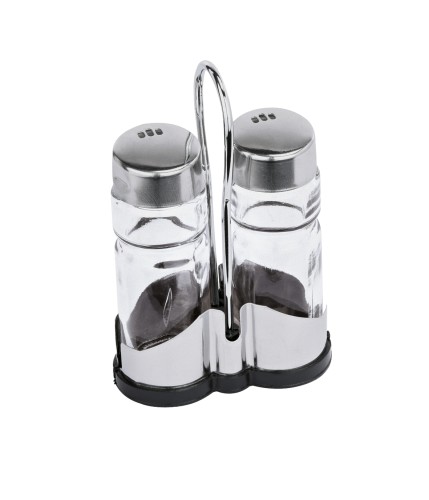 Menage MENAGE SERIE 1755. Unterteil aus Kunststoff› Einsätze aus Glas. 2-teilig, Salz und Pfeffer.