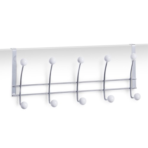 Zeller Türhängeleiste, 5-er, Metall verchromt