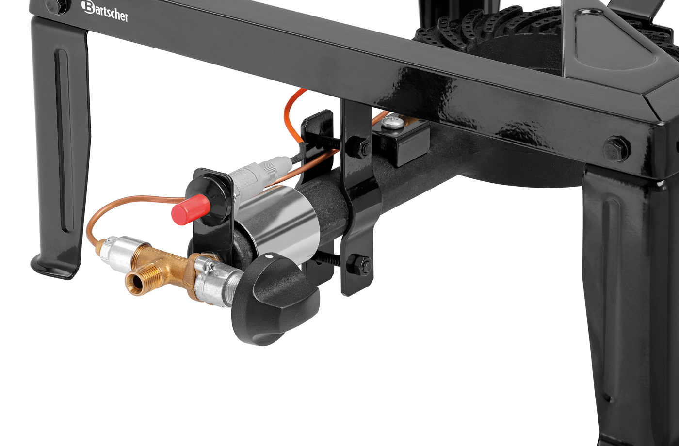 Bartscher Gaskocher 1K105 | Gasbrenner:Warzenbrenner | Maße: 41 x 54 x 18,0 cm. Gewicht:5,3 kg