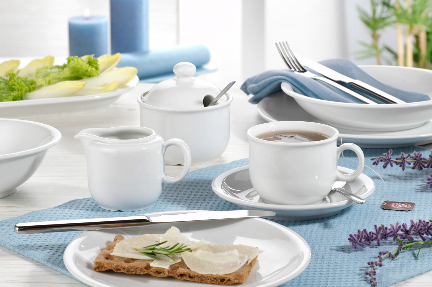 Henkelbecher-Untertasse COMPACT, uni weiss, Durchmesser: 14,5cm, Seltmann Porzellan.