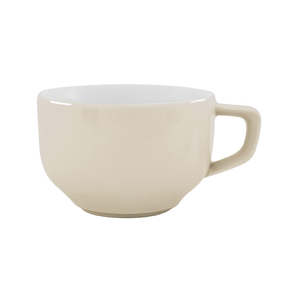 Obertasse 0,18 l - Form: Baristar - Dekor 68567, creme - aus Porzellan. Hersteller: Eschenbach., "Made in Germany".