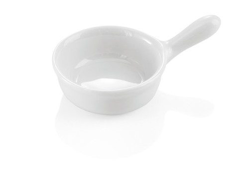 Mini Schälchen. Porzellan. mit Stielgriff.