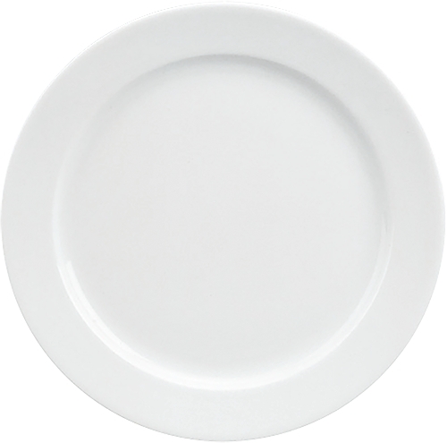 Teller flach Form 898 - uni weiß. Durchmesser: 24 cm. Schönwald Porzellan