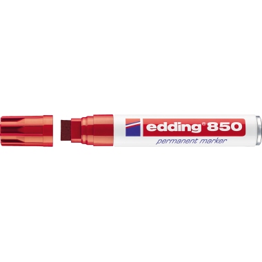 edding Permanentmarker 850 5-15mm rot Blockspitze nachfüllbar