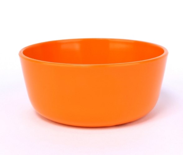 vaLon Zephyr Müsli Schale 13,5 cm aus schadstofffreiem Kunststoff in der Farbe orange.