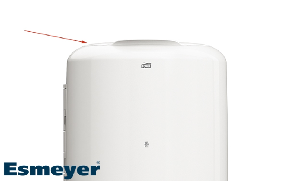 Tork ELEVATION Flachdeckel zu Abfalleimer B1 Farbe: weiß