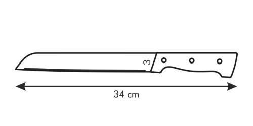 Brotmesser HOME PROFI, 21 cm