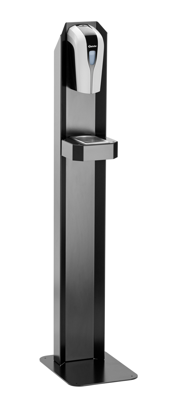 Bartscher Desinfektionssäule D2 1400 |Abtropfschale integriert: Ja | Maße: 22 x 22,5 x140,0 cm. Gewicht: 9,4 kg