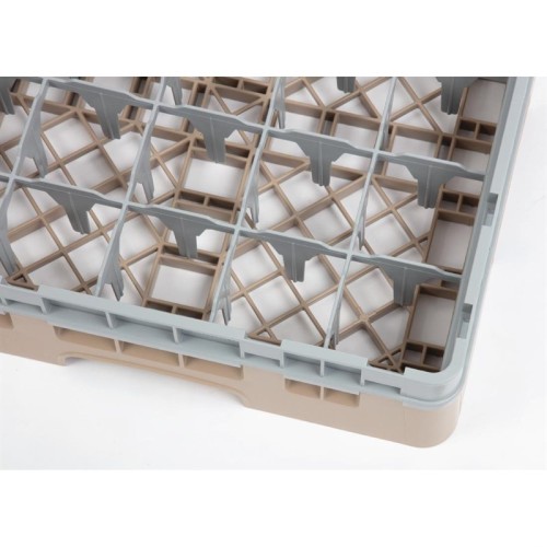 Cambro Gläserspülkorb beige mit 25 Fächern max Glashöhe 9,2cm. Dieser Gläserspülkorb bietet optimalen Schutz für Ihre