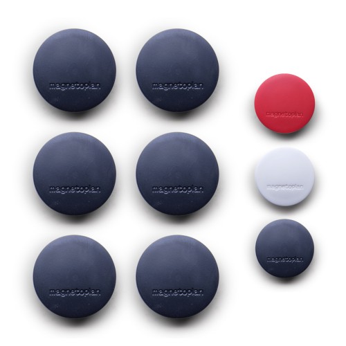 Zeller Magnet-Set, 6-tlg., sort.