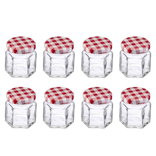 Westmark 8 Gläser »Eckig« 45 ml, ø 43 mm, mit Schraubdeckel