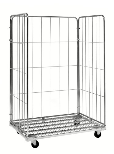 Rollcontainer 3 Seiten - Maße: 120 x 80 x 180 cm - Gewicht: 39 kg - Belastungsgewicht: 400 kg