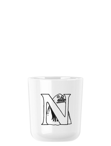 Moomin ABC Tasse - N 0.2 l. weiß, Maße: 74 x 74 x 83 mm