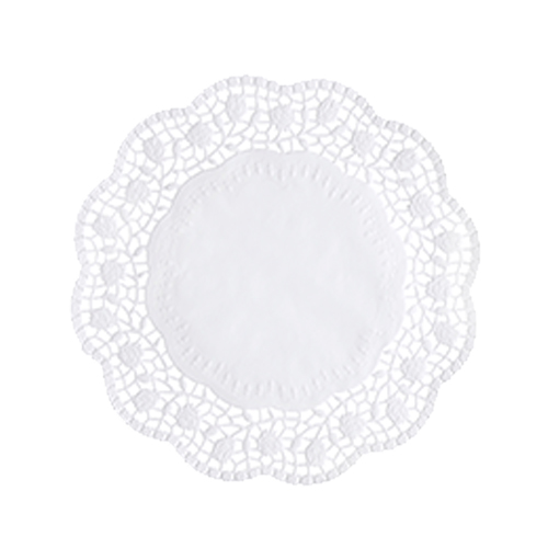 100 Tortenspitzen rund Ø 20 cm weiss von PAPSTAR