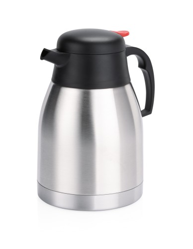 Isolierkanne. Chromnickelstahl. doppelwandig, permanentes Gießen bei gedrücktem