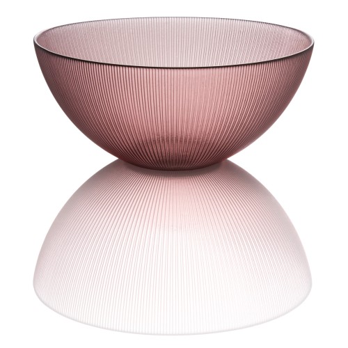 WMF Glas Schale L rose H10,5cm | Maße: 25 x 25 x 10,5 cm