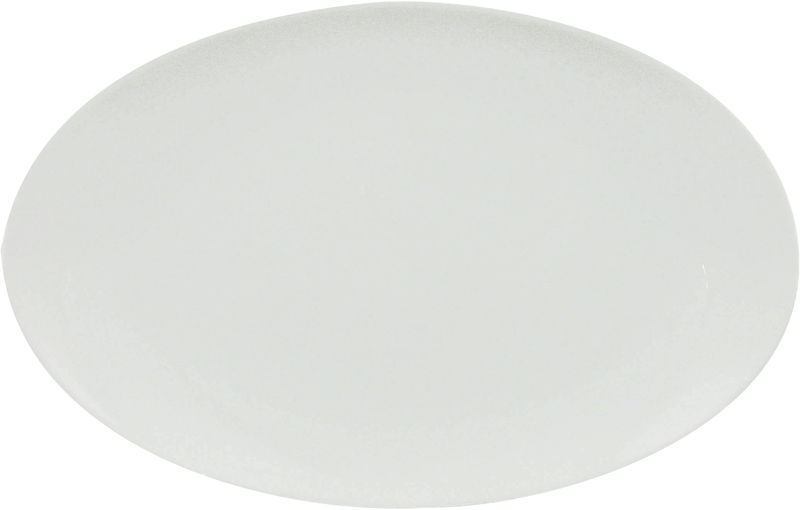 Platte oval coup 32cm, Form Universo - uni weiß