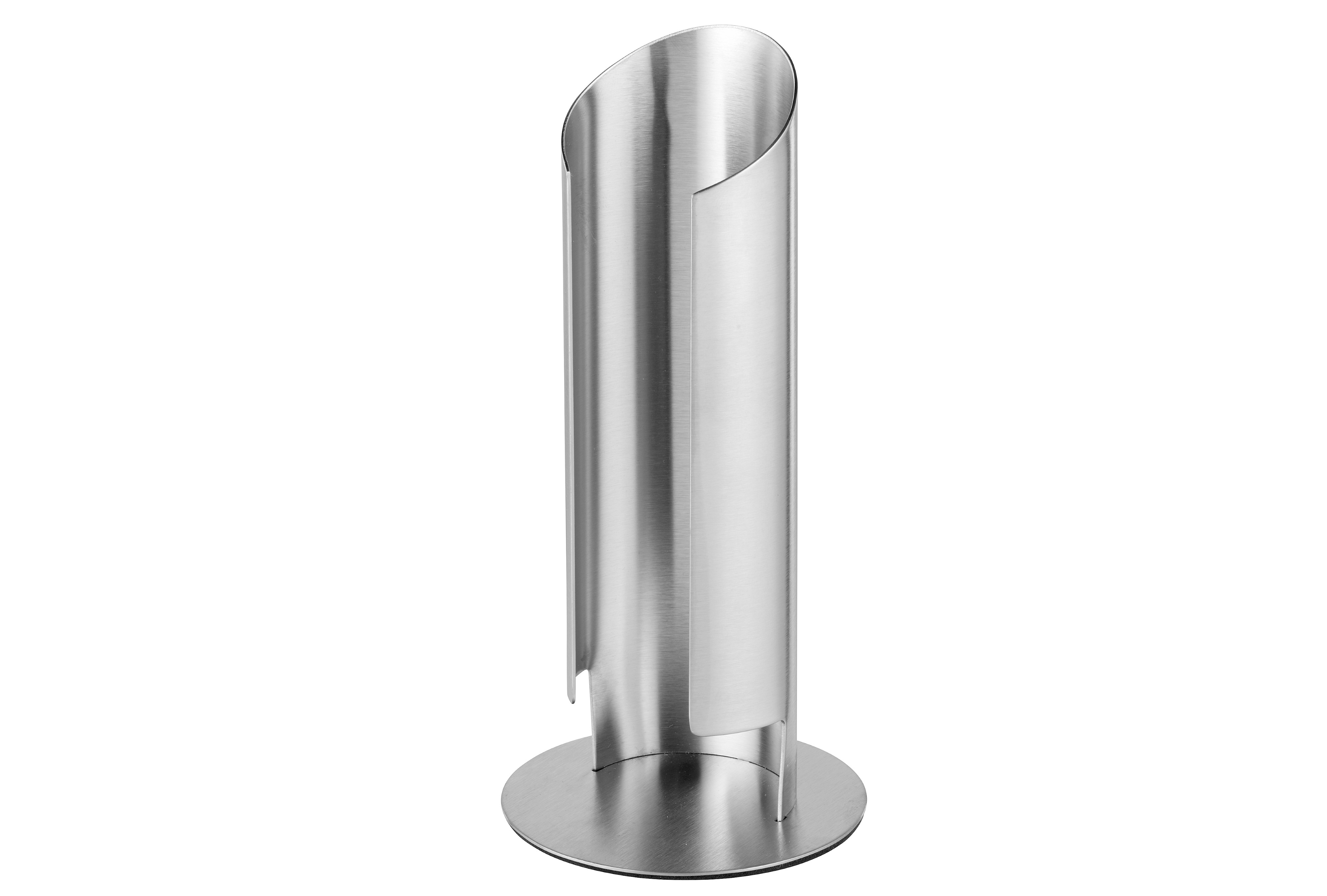 Milchkapselspender MEMPHIS, Material: Edelstahl 18/10, gebürstet, Höhe: 175 mm, Durchmesser: 80 mm.