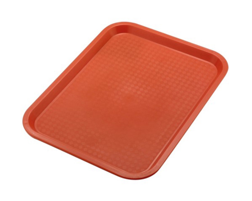 Tablett MODERN 35 x 27cm, Farbe: rot, Stapelnocken, bedingt rutschfest,