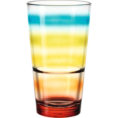 Becher farbig Event gestreift - Leonardo