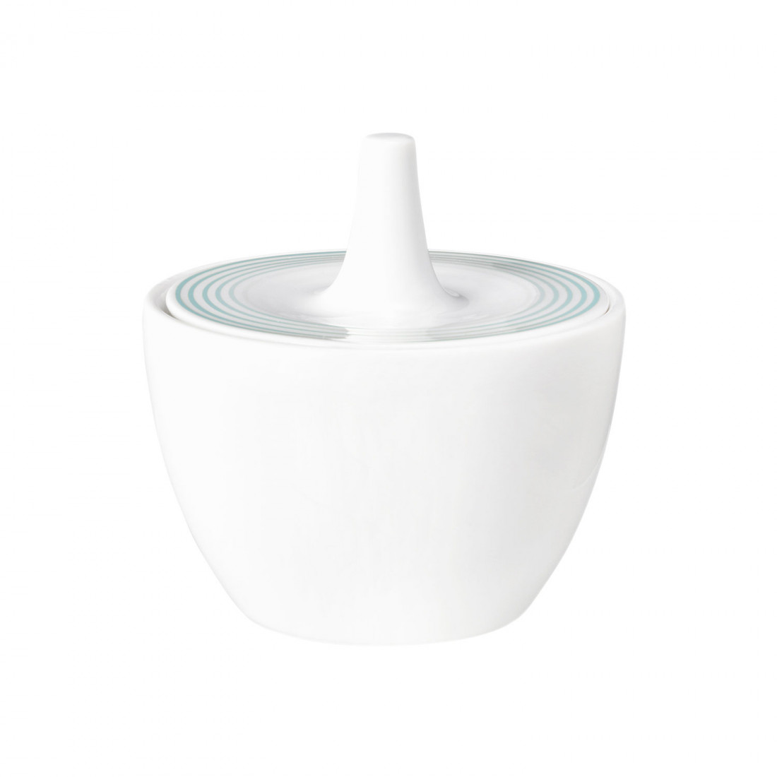 Seltmann Zuckerdose 0,27 l, Form: Blues, Dekor: 57717 Arktisblau