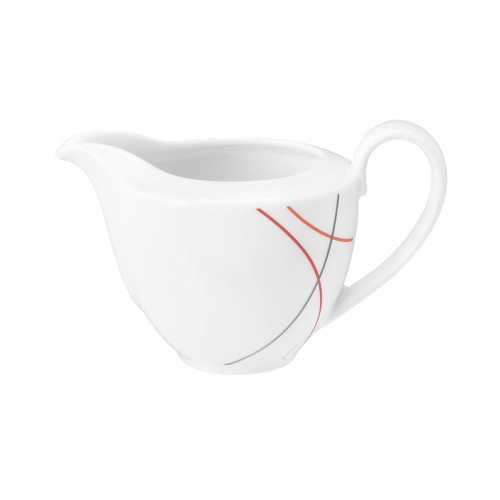 Seltmann Gießer 2 0,25 l, rund, Form: Community, Dekor: 57402 Red Line, hohe Kantenschlagfestigkeit, Made in Germany