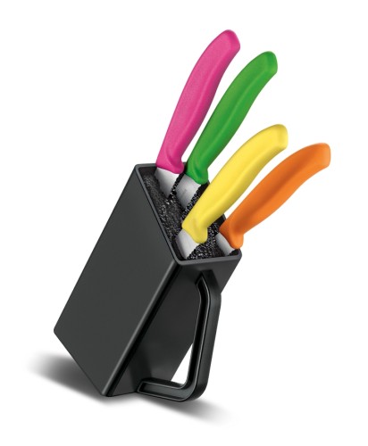 Victorinox Swiss Classic Steak- und Pizzamesserblock, 4-teilig assortiert