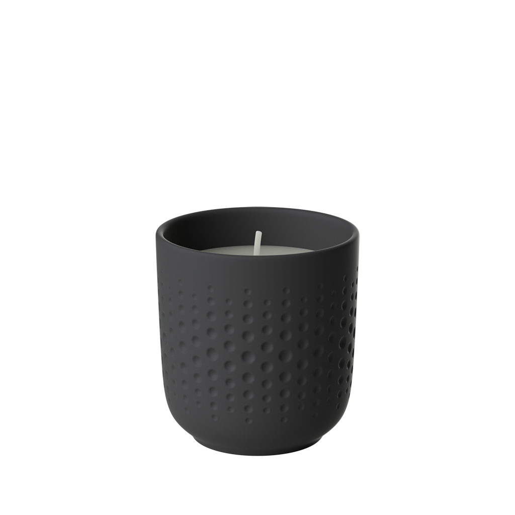 Villeroy und Boch Duftkerze Perle - Maße: 8,5 x 8,5 x 9 cm / Ser.: Manufacture Collier noir