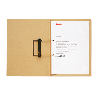 Leitz Pendelhefter DIN A4 250g/m² kaufmännische Heftung Natronkarton, recycelt naturbraun