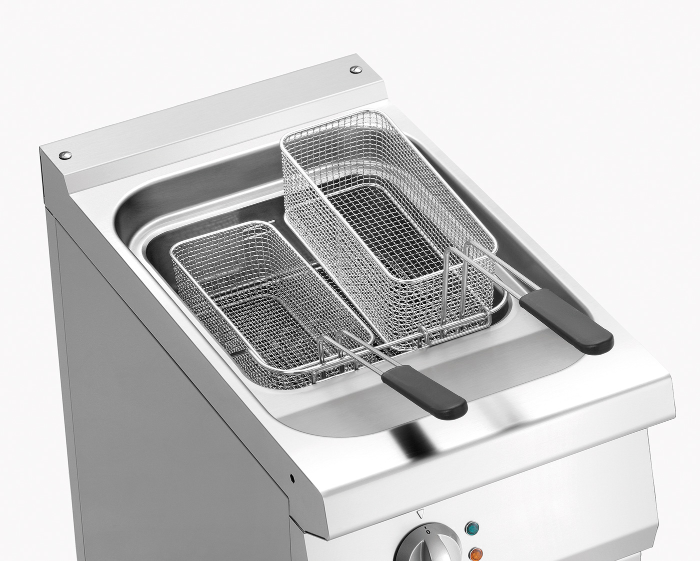 Bartscher Fritteuse 700, B400, 15L |Unterbau-Art: Flügeltür | Maße: 40 x 70 x 85,0 cm.Gewicht: 39,6 kg