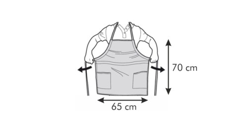 Küchenschürze PRESTO TONE , gelb Baumwolle