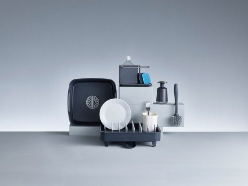 Joseph Joseph Caddy - Ordnungshelfer für das Spülbecken, klein - dunkelgrau