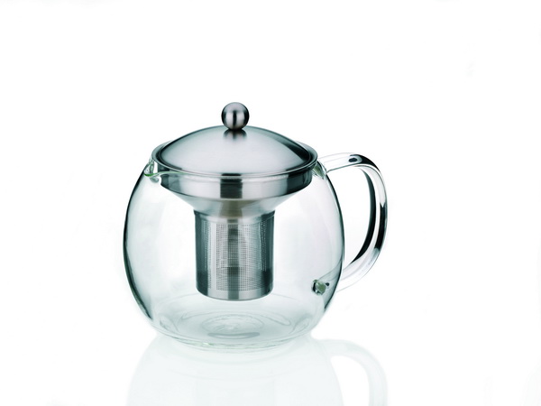 Teekanne Ceylon, Inhalt: 1,2 Liter, Höhe: 150 mm, Durchmesser: 140 mm.